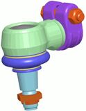 BALL JOINT LEMFORDER 88 MM RIGHT SELF LOCKING NUT